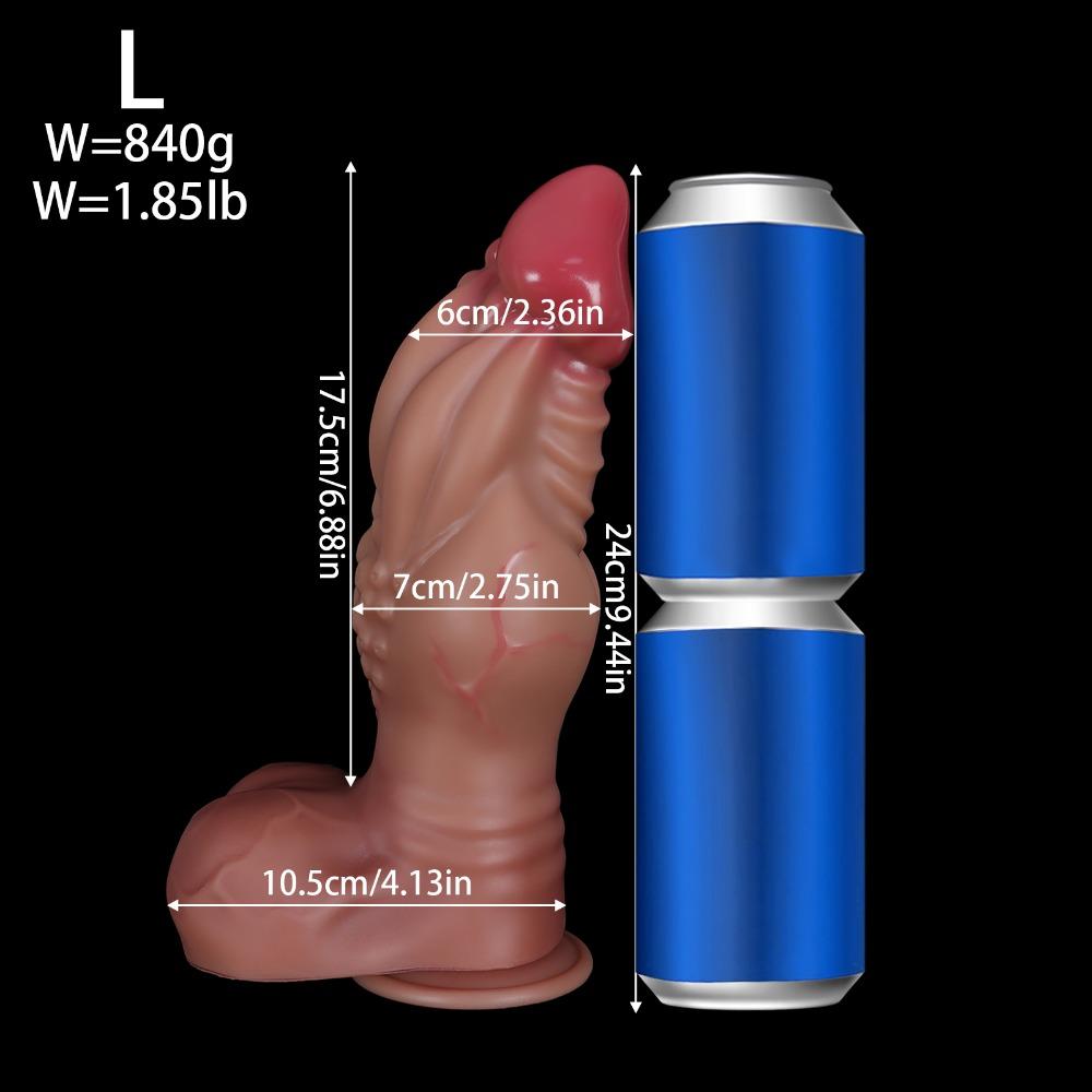 Oversized Realistic Silicone Dildo Anal Plug Adult Toy for Female Pleasure