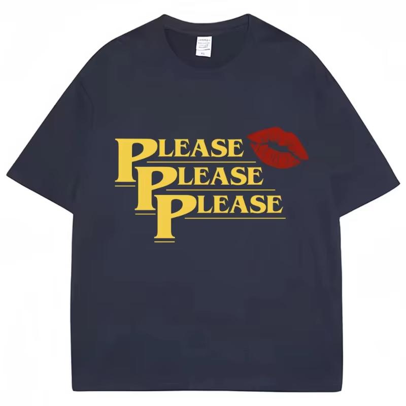 Sabrina Carpenter Letter Please New Cotton Cartoon Printed New Unisexs and Womens Fashion Casual Round Neck Short Sleeve