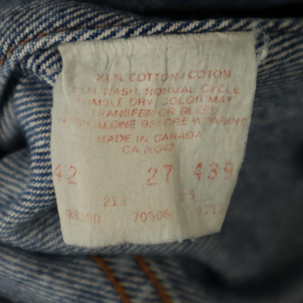 Levi's 80s 90s Made in Canada Old Denim Jacket 42 Trucker denim jacket Men's Used