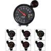 Shkalacar 5 Inch Tachometer Gauge Carbon Fiber 7 Colors Backlight, 0-11,000 RPM Measurement, Optional With LED Pointer