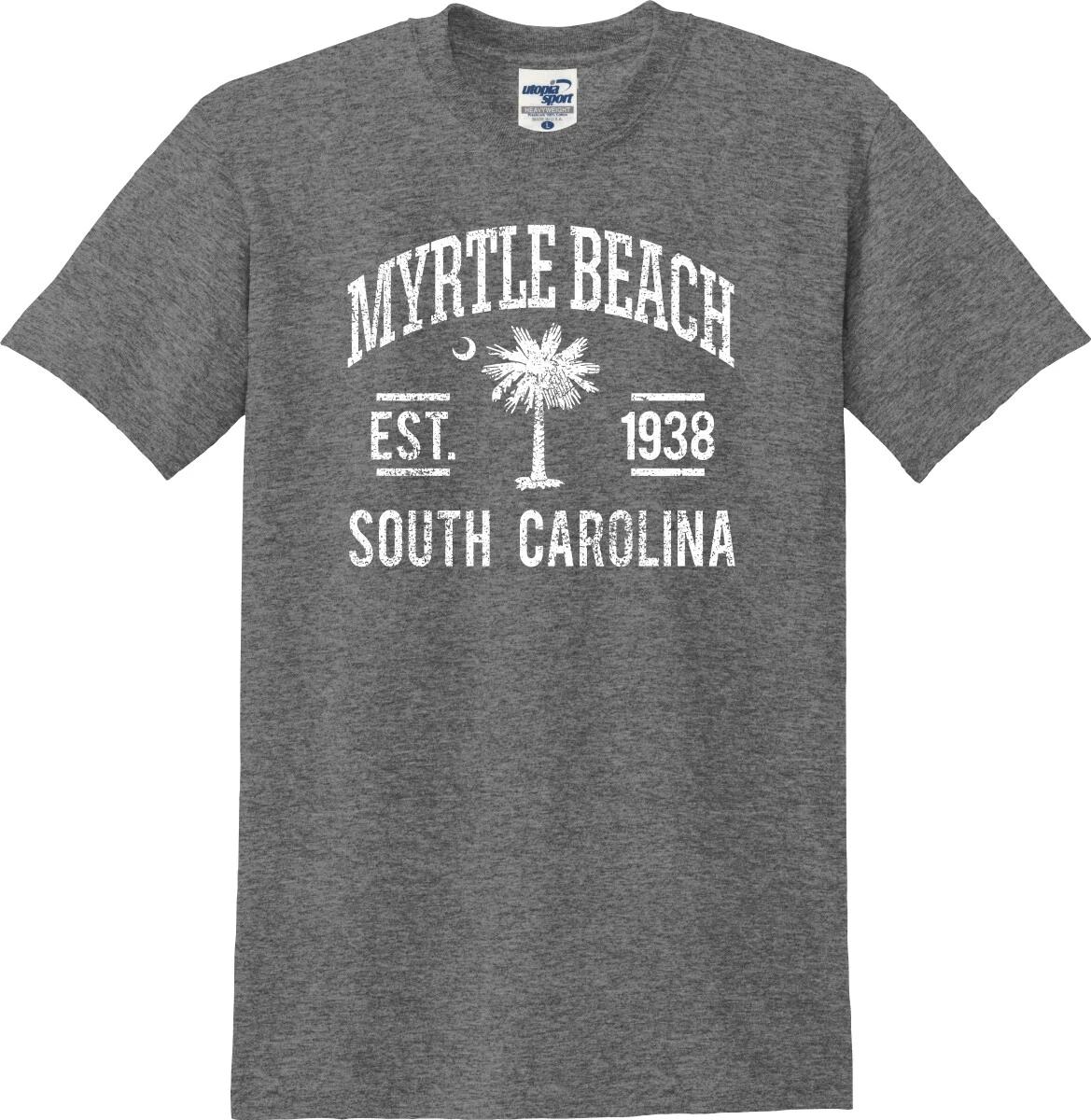 Myrtle Beach South Carolina Established 1938 Distressed Unisex T shirt (S-5X) M