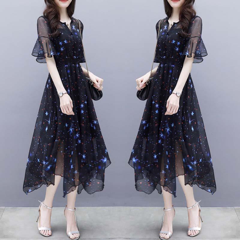 sachin and babi light blue dress SMihono Plus Size Dresses for Wedding Guest Formal Cocktail Chiffon Wrap V  Neck Dress Ruffle Short Sleeve Layered Midi Dresses Black XXXL