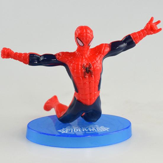 7Pcs/Set Super Heroes Spiderman Dolls Action Figure Statue Table Cake Decor