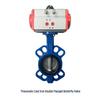D671X High-Temp Steam Soft Seal Ductile Iron Double-Acting Pneumatic Butterfly Valve