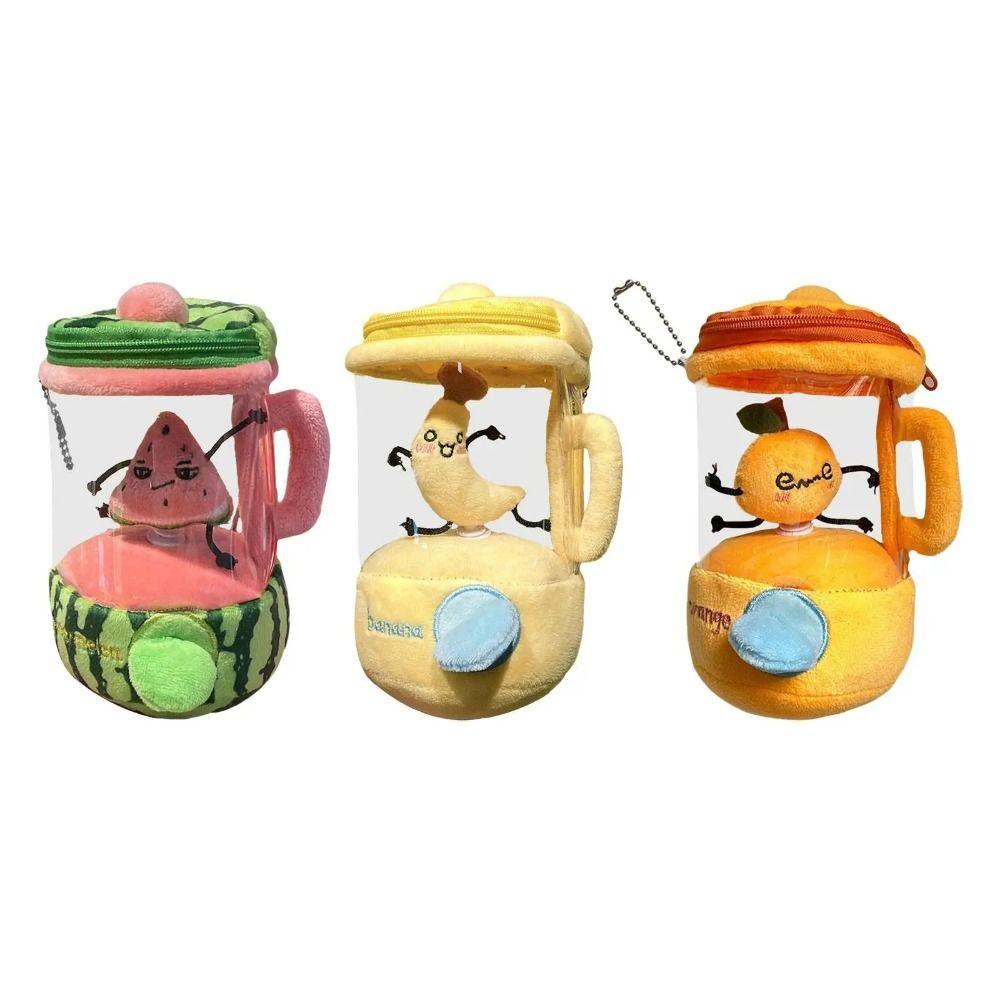 Cartoon Stuffed Fruit Doll Watermelon/Orange/Banana Plush Juicer Doll  Boys Girls