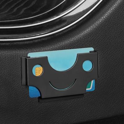 Portacarte Multifunzionale per Auto Adesivo Portabiglietti da Visita per Auto Porta Biglietti Porta Biglietti da Visita Porta Documenti ID Organizzatore