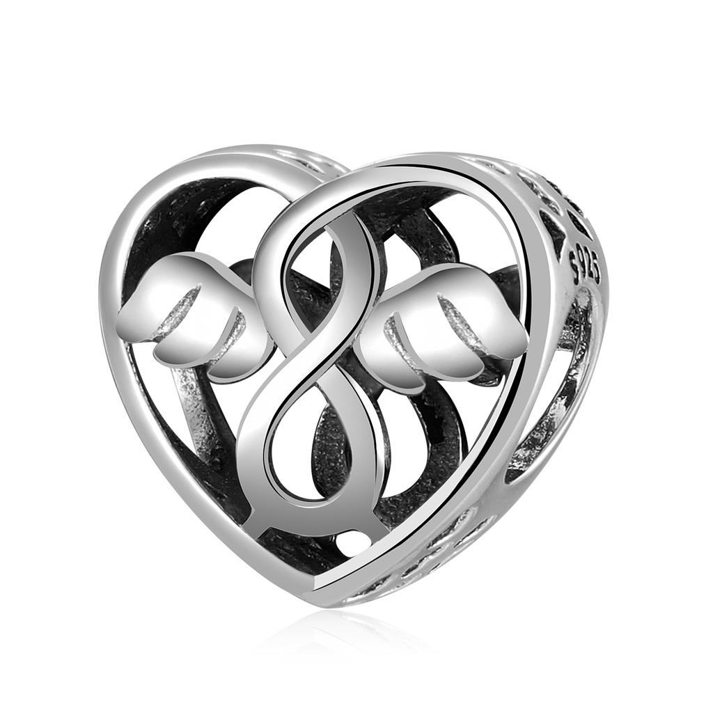 925 Silver Sparkling Angel Wings Dream Catcher Skull Clear CZ Charms for Jewelry Making Fit Original Designer Bracelets