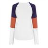 Women's Fashion  And Winter Round Collar Color Print Lace Long-sleeved Top
