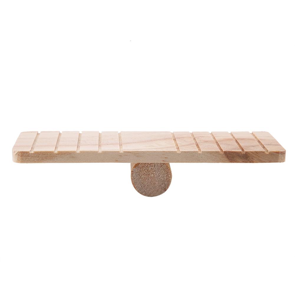 Small Pet Wooden Seesaw Bridge Toy Hamster Mouse Gerbil Chinchilla