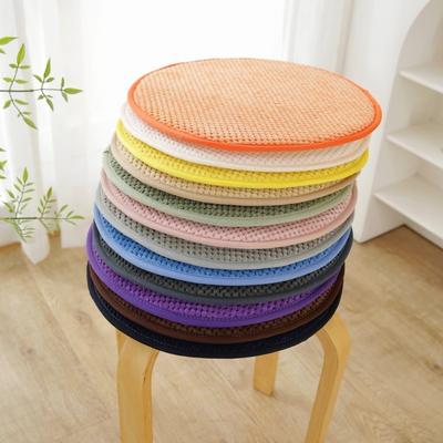 Cozy 25/35cm Seat Pad Non-slip Solid Color Chair Cushion Thick Warm Round Cushion Winter Season
