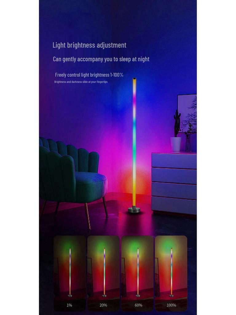 RGB Color-Changing Corner Atmosphere Lamp - DIY Splicing Floor & Bedroom Light