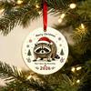 Christmas Tree Aesthetic Accessory Raccoon Acrylic Ornament, Cute Animal Hanging Decor for Healing Style Desk, Festive Holiday Home Decoration, Unique