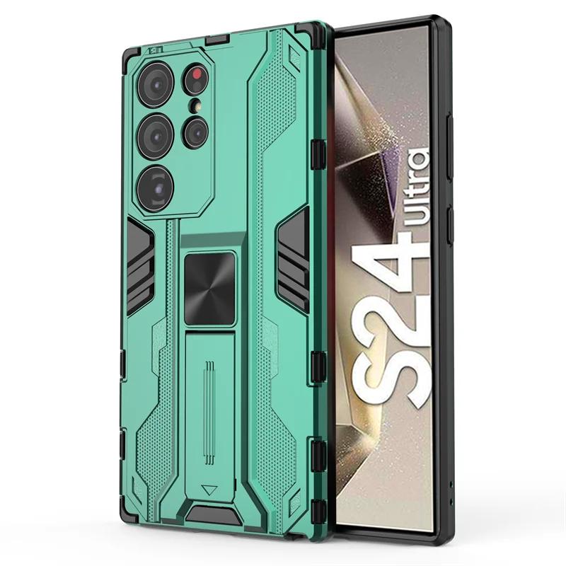 Magnetic Armor Case For Samsung S24 Ultra S23 S22 Plus S21 S21 FE Coque For Samsung A52S A32 A22 A21S A72 Shockproof Phone Cover