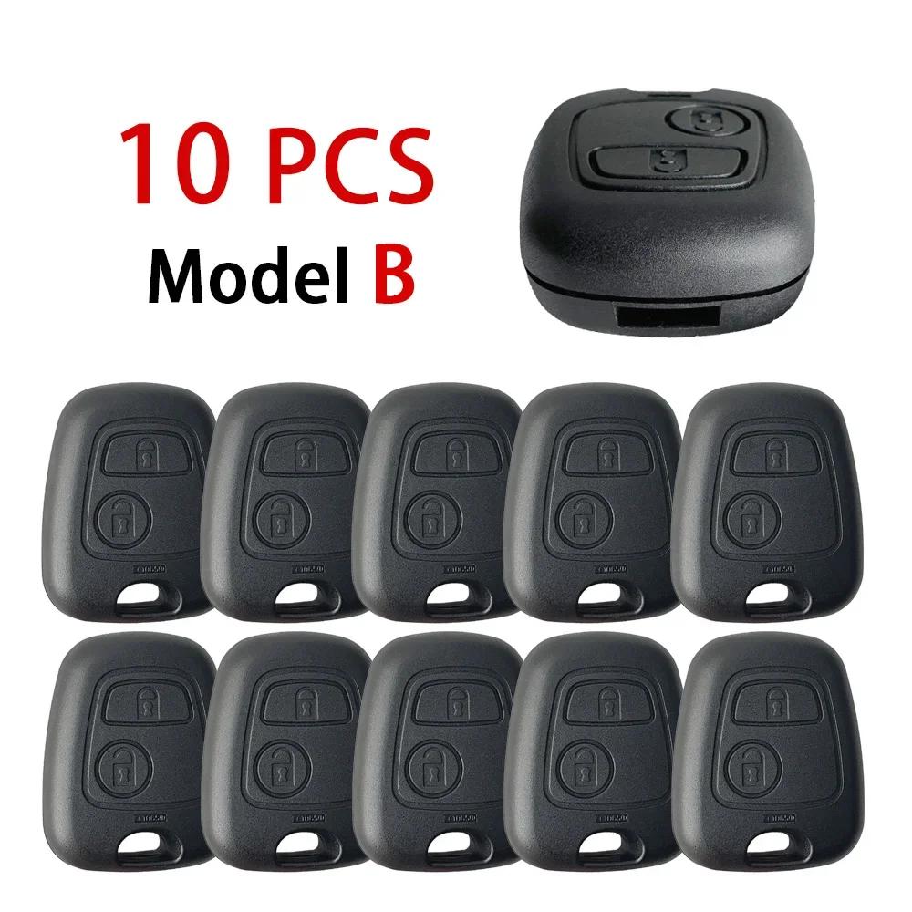 Yocasty Replacement 2 Buttons Car Key Shell Case Box For Peugeot 206 207 307 408 607 For Citroen C1 C2 C3 C4 For Xsara Picasso