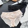 Girl Summer Pure To Sweet Sexy Lace Ice Silk Cotton Crotch Triangle Briefs