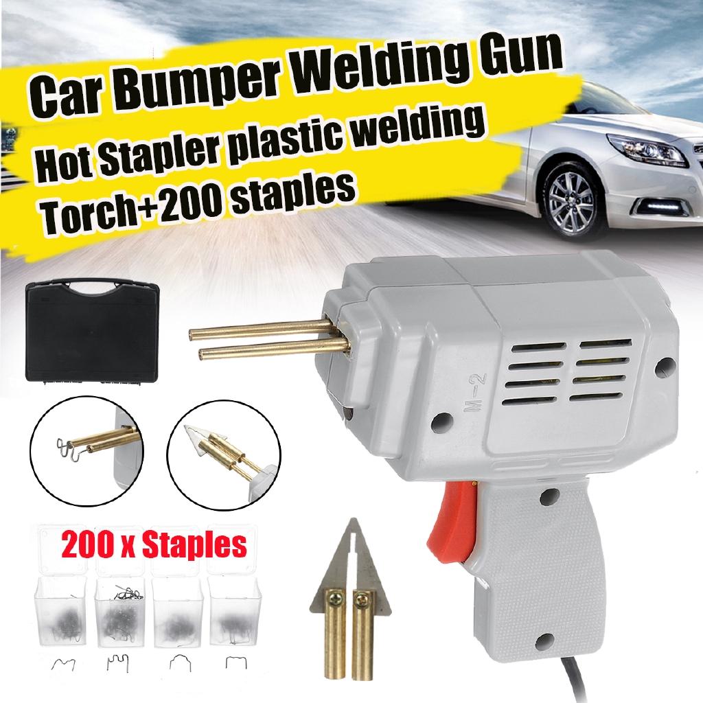 

220 В Ручной Пластиковый Сварочный Аппарат Гаражные Инструменты Горячий Степлер Автомобильный Бампер Пластиковая Сварочная Горелка Ремонтный Аппарат Ремонт Автомобильного Бампера