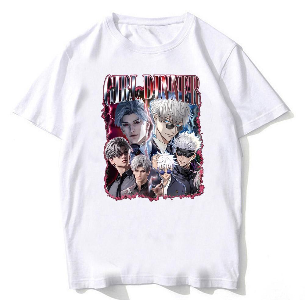 Kawaii Girl Dinner Zayne Love And Deepspace T-Shirt Men Women High Quality Cotton Short Sleeve Crewneck TopsTops