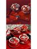 Tying the Knot Ceramic Wedding Tea Cups with Lids - DIY Handmade Decoration