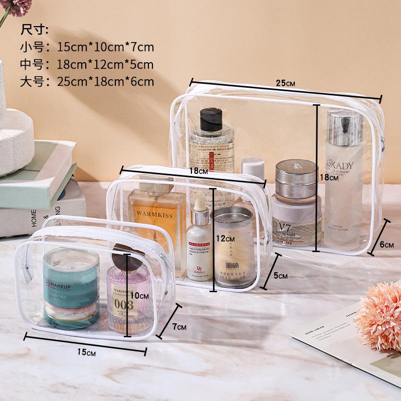 Transparent Cosmetic Storage Bag Liquid Makeup Bag for Air Travel Sealed Luggage Organizer Boarding Aircraft Storage Bag