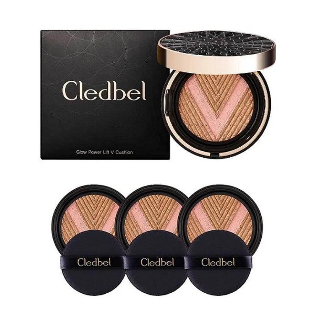 [CLEDBEL] Glow Power Lift V Cushion - Black (1 Main Product + 3 Refills) No. 21
