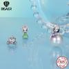 BISAER 925 Silver Dreamlike Fairytale Princess Charm Pumpkin Carriage Bead Fit Women Girl DIY Bracelet Fine Jewelry