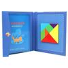 Wooden Jigsaw Magnetic Tangram Puzzle Book Educational Toys For Kid Portable Montessori Learning Intelligence