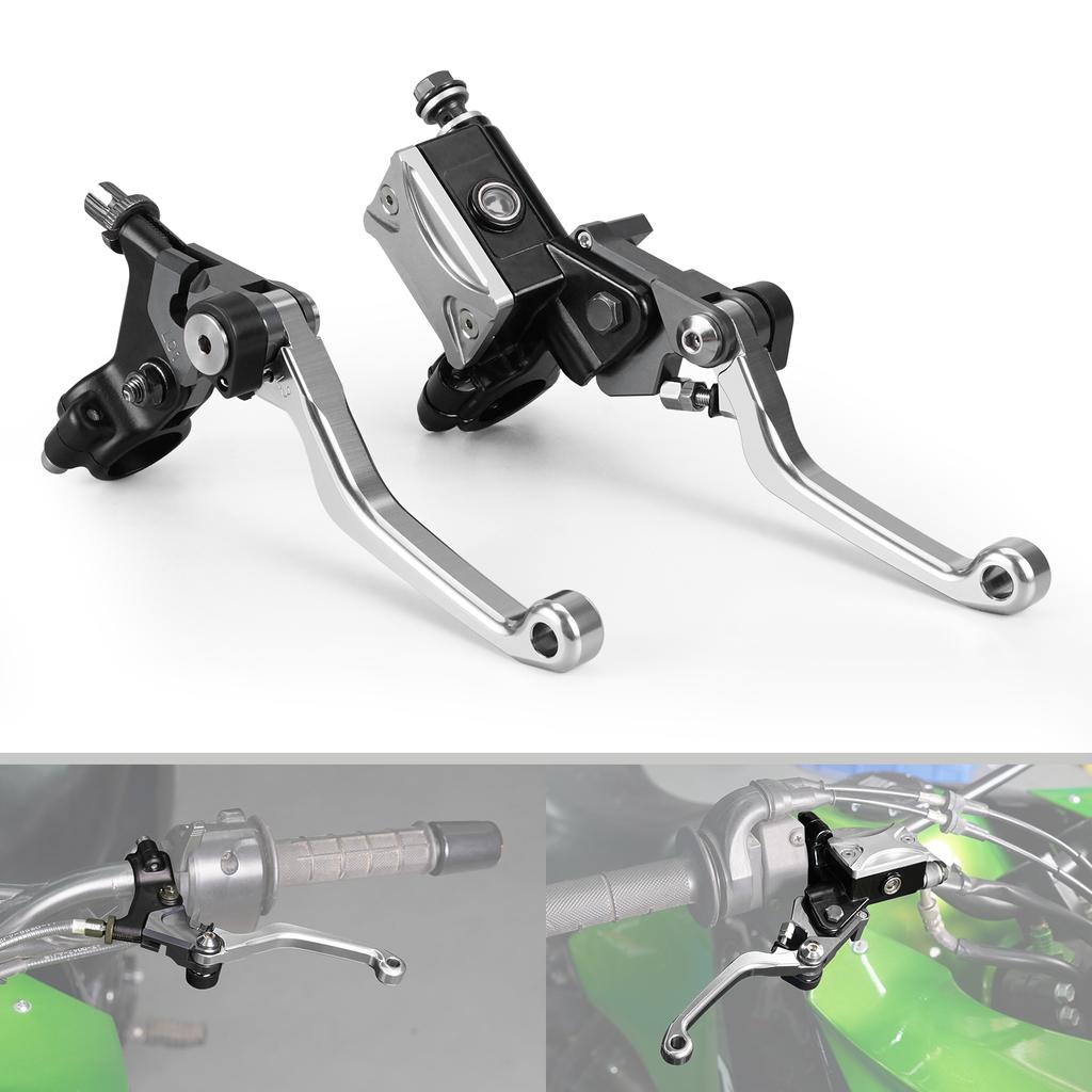 For Kawasaki KX 65 KX 85 KX 125 KX 250 KX250F KX450F KLX 125 KLX 250 D-TRACKER KLX450R 7/8" Hydraulic Brake & Cable Clutch Lever
