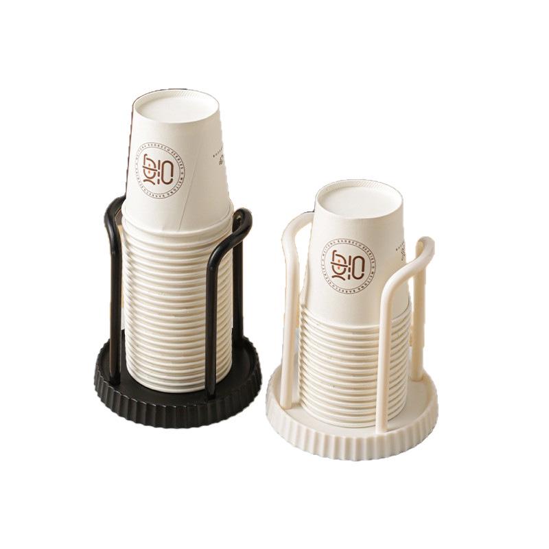 Multi-Functional Desktop Cup Organizer: Simple Holder for Disposable Coffee, Milk, and Tea Cups