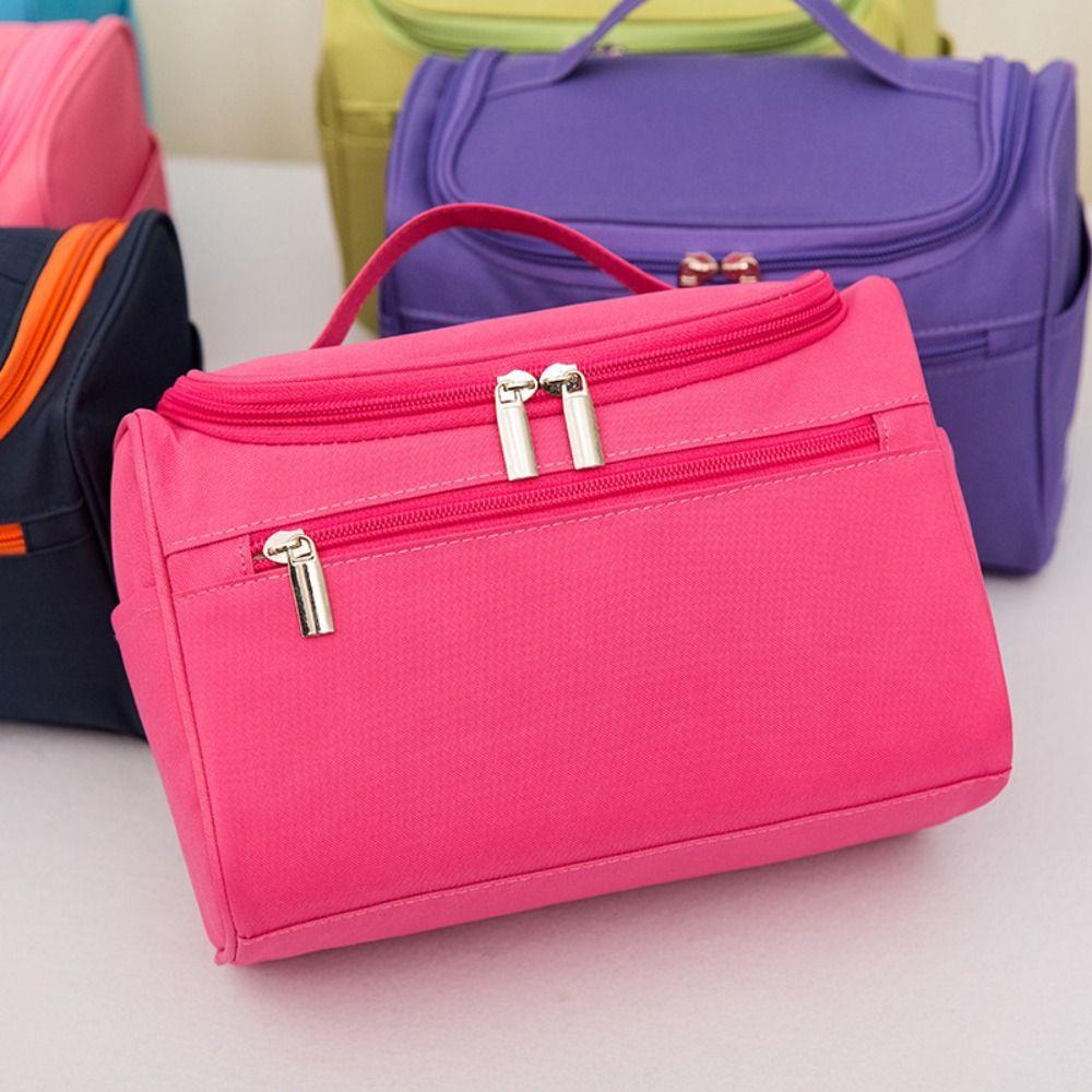 Waterproof Material Cosmetic Bag Large Size Organizational Design Travel Cosmetic Bag Cosmetics Storage Toilet Bag Storage Bags