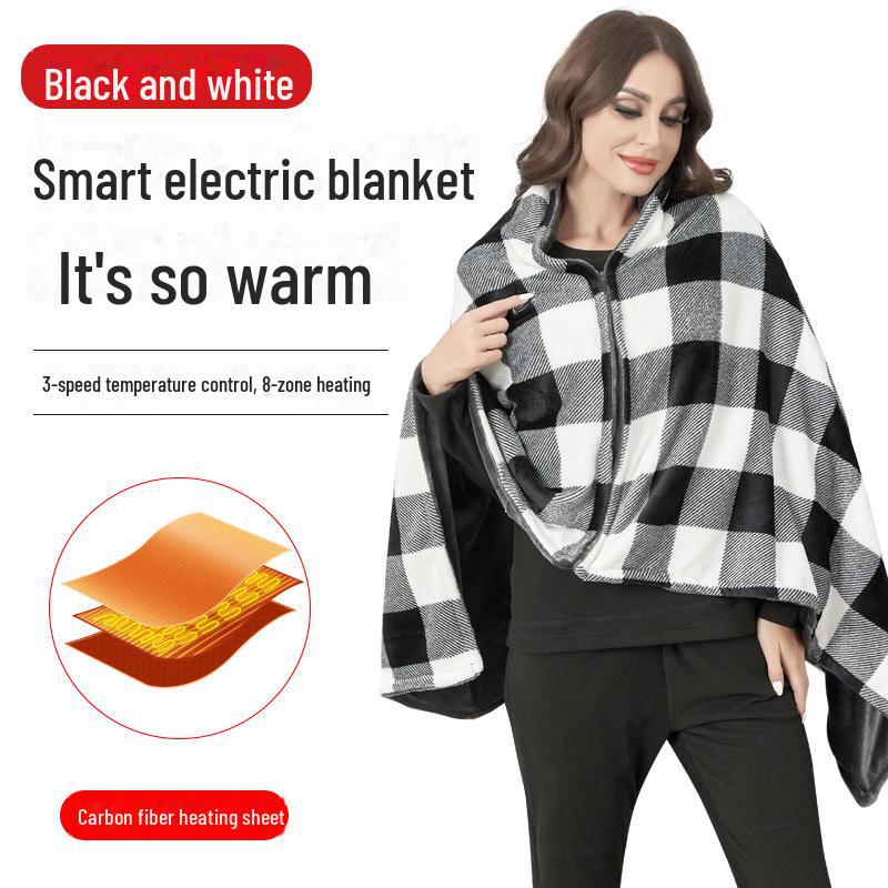 Multifunksjonelt USB-varmeteppe og sjal for kontoret