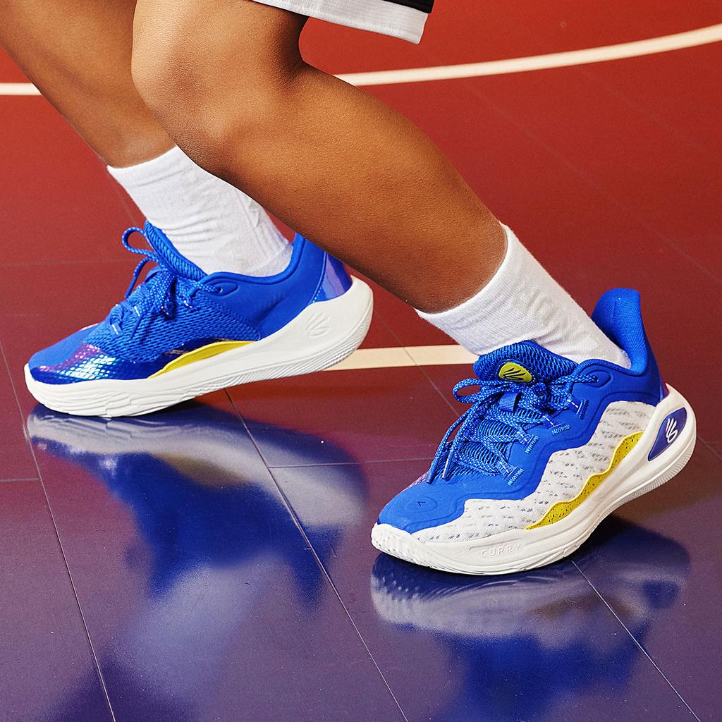 Curry Brand Curry Flow 11 GS Dub Nation Kids Sneakers Blue White Royal 3026619-100