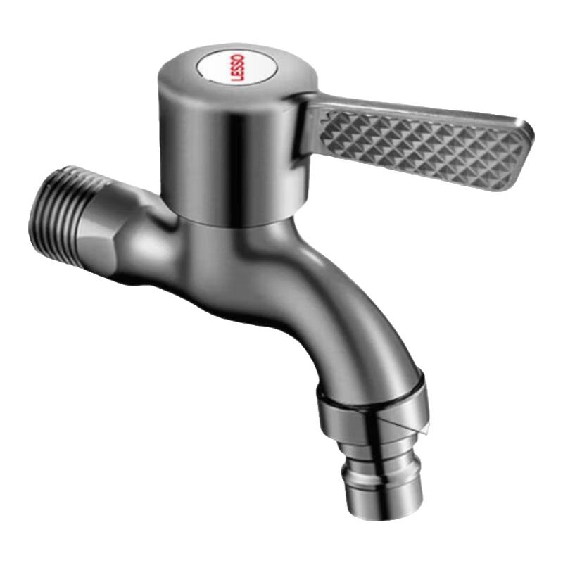 LESSO Stainless Steel Quick-Open Washing Machine Faucet