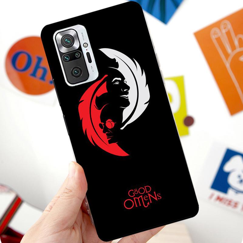 Good Omens Case For Xiaomi Redmi Note 12 Pro 11 8 9 10 Pro 9S 10S 11S 12S Redmi 12C 10C 9C 10A Cover