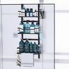 Bathroom Multi-layer Storage Rack, Over-the-door Hanging Basket, Adjustable Bathroom Shelf