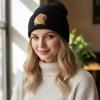 Cute Capybara Embroidered Beanies Soft Stretchy Acrylic Hat Unisex Design For Family Friendly Activities And Travel