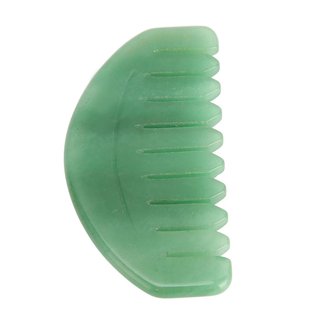 Massage Comb Scalp Care Relax Handheld Portable Jadestone Gua Sha Scraping Comb for Head Arm Leg