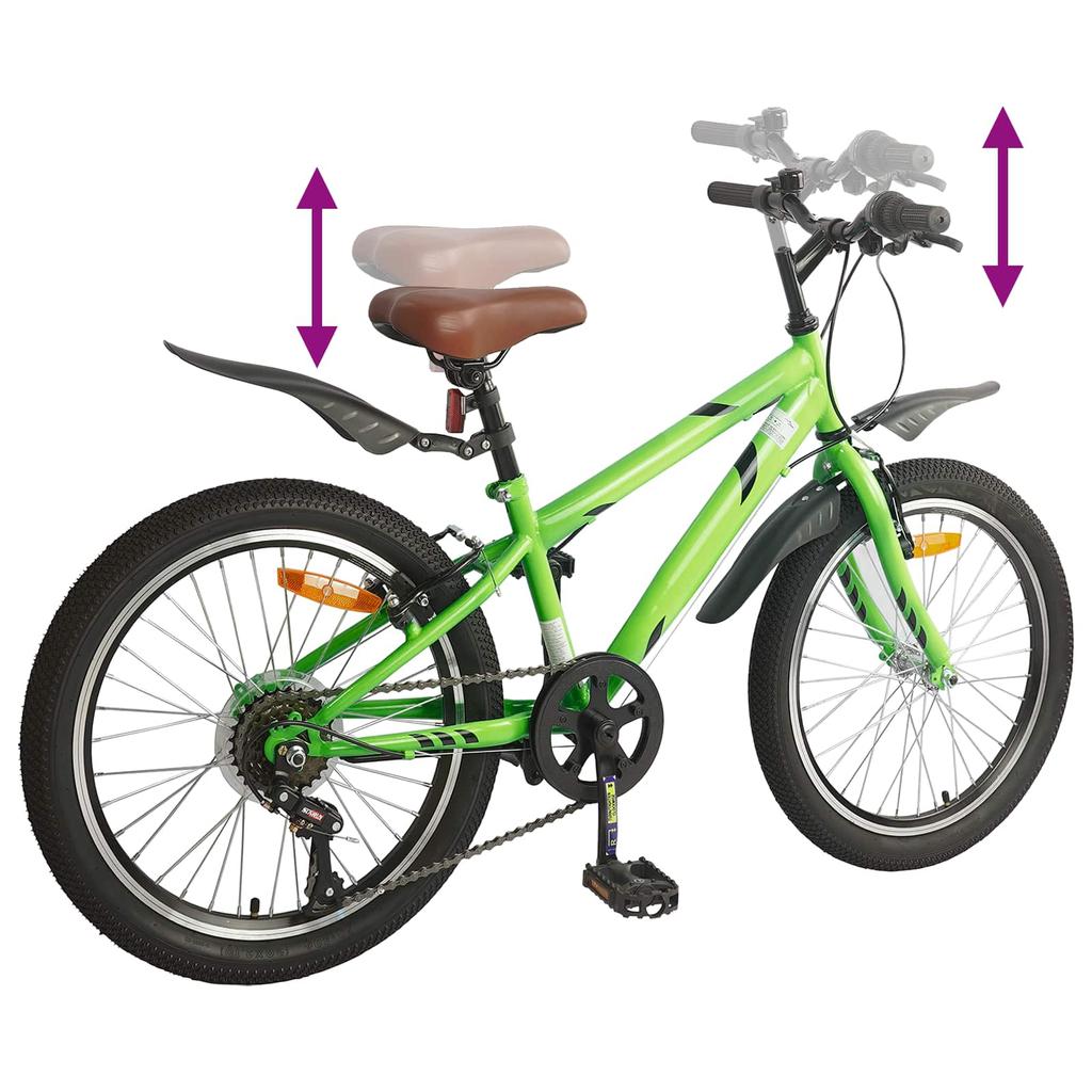 Kids Bike 20 Inch 6 Speed for Ages 6 11 Green