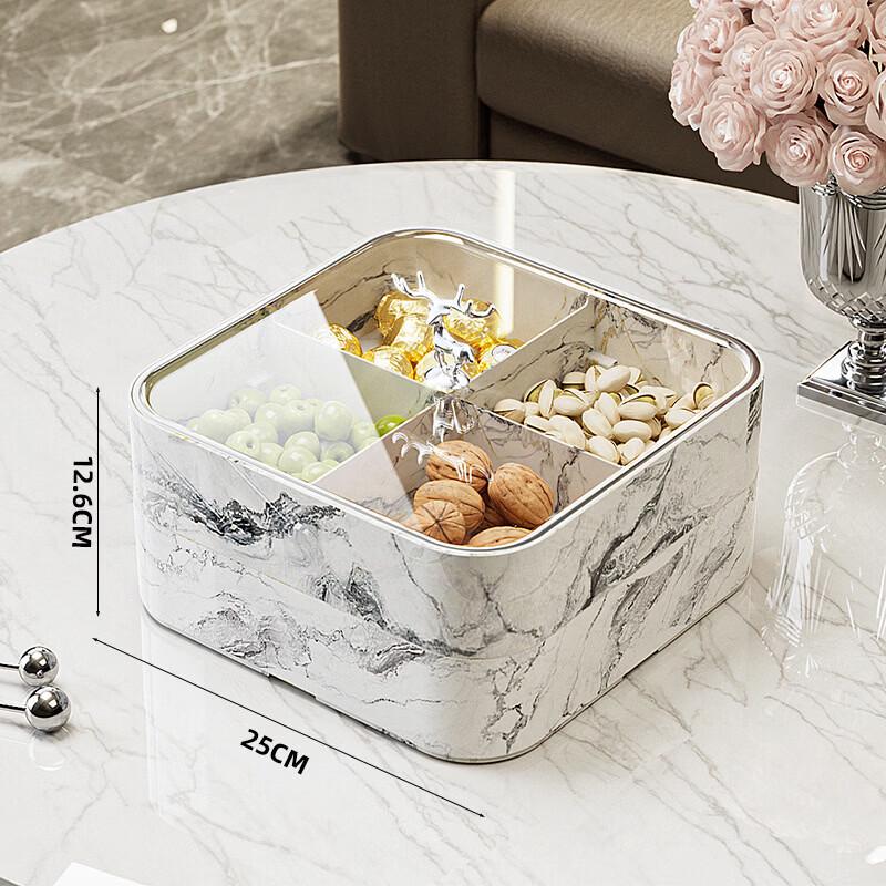 Pabei Lucky Deer Double-Layer Divided Snack Tray