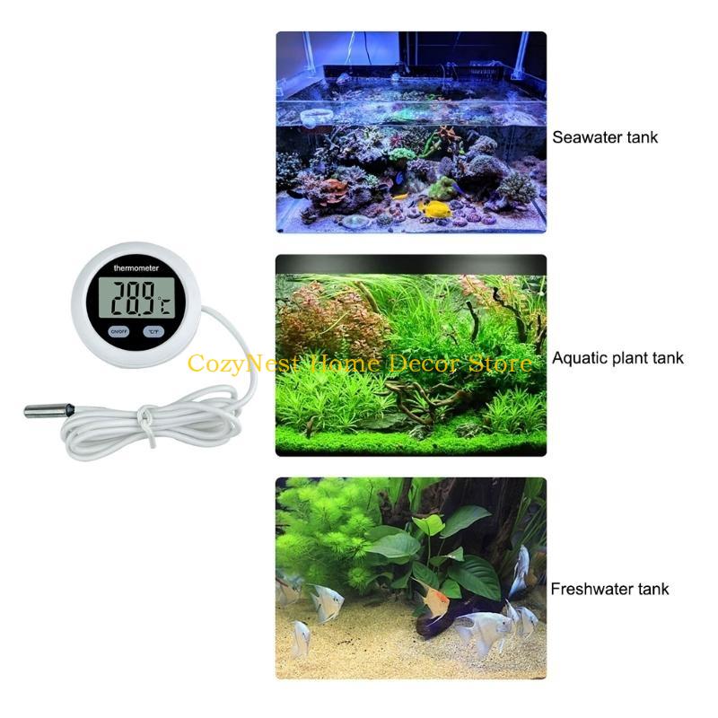 92MF Thermometers LCD Screen Fish Tanks Temperature Monitors for Aquariums Temperature Control System China Mainland