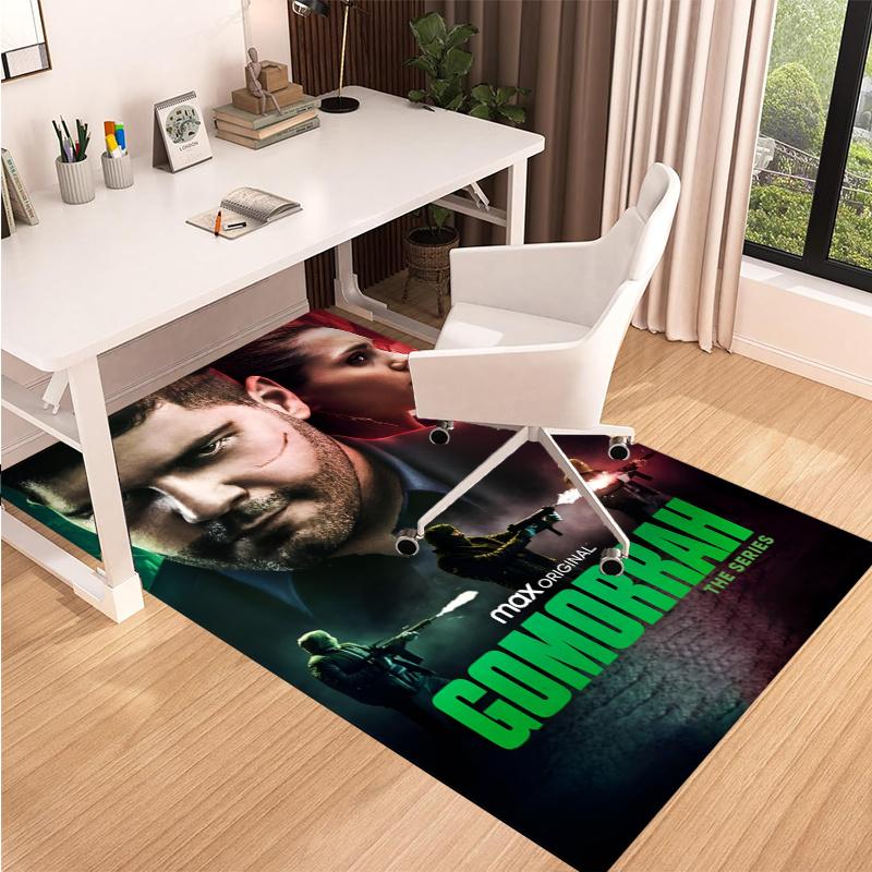 Gomorrah Printed Carpet, Rug for Office Chair Living Room Bedroom Kitchen Room Decor Gifts.
