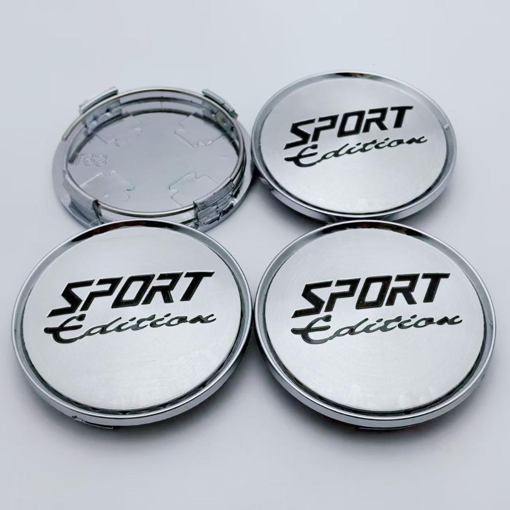 4pcs 63mm 58mm Sport Edition Logo Emblem Badge Car Wheel Center Cap Wheel Hubcaps Rims Dust Cover M592 Car Styling Accessories Sport Edition Badge&4pcs T63 Wheel Caps