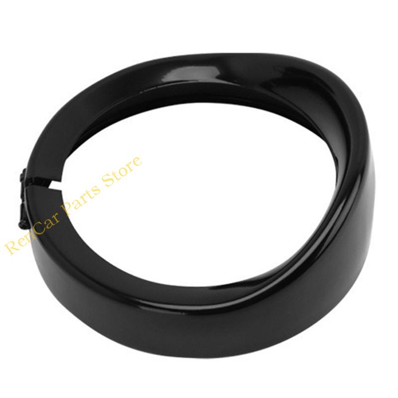 F19A 4.5'' 7" Headlight Visor Trim Rings Head Lamp Decorate Accessories Motorcycle Headlamp Frenched Rings