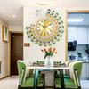 Hot-selling Products, Simple Peacock Creative Living Room Wall Clock, Household Decoration Clock Wall Hanging