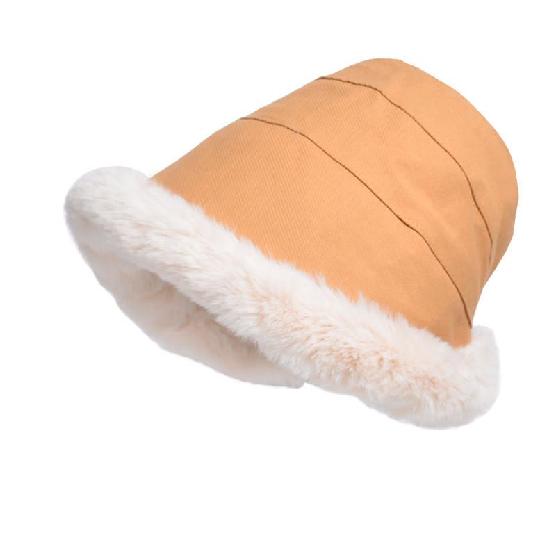 Cotton Winter Bucket Hat With Windproof Warmth For Outdoor Ladies