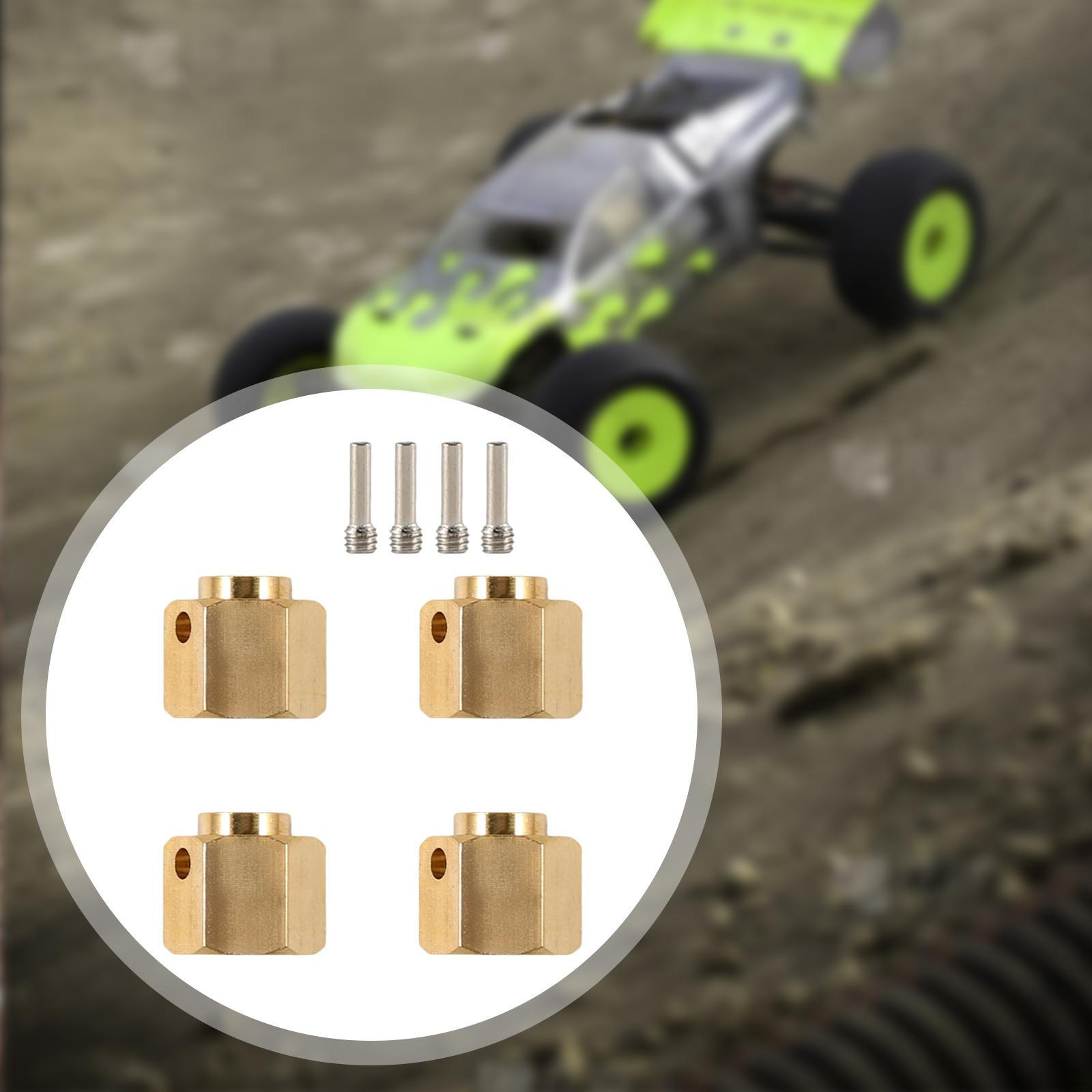 

4 шт. Важчий Латунний Колісний Шестигранний Подовжений Адаптер 1/10 RC Адаптери Втулок Оновлення для 10mm