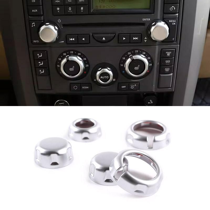 For Land Rover Range Rover Sport L320 2005-2008 Discovery 3 LR3 2004-2009 Car Center Air Condition Volume AUTO Knob Cover