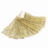50pcs 8 Rows Chair Sash Napkin Rings  Diamond Mesh Wrap Ribbon For Wedding Christmas Gold