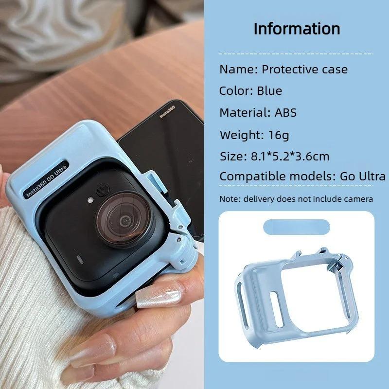 Pro Insta360 GO Ultra ABS Rám Ochranné Pouzdro Prodlužovací Adaptér Kryt Proti Pádu Design s Rychlým Uvolněním Kryt Králičí Klec