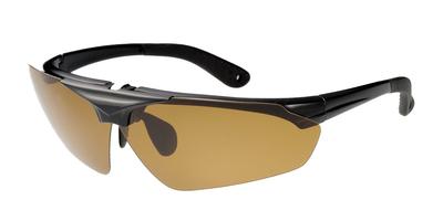 Polarized Boken-Oh Sunglasses, Flip-Up Style, RS, Black, FRS-5B