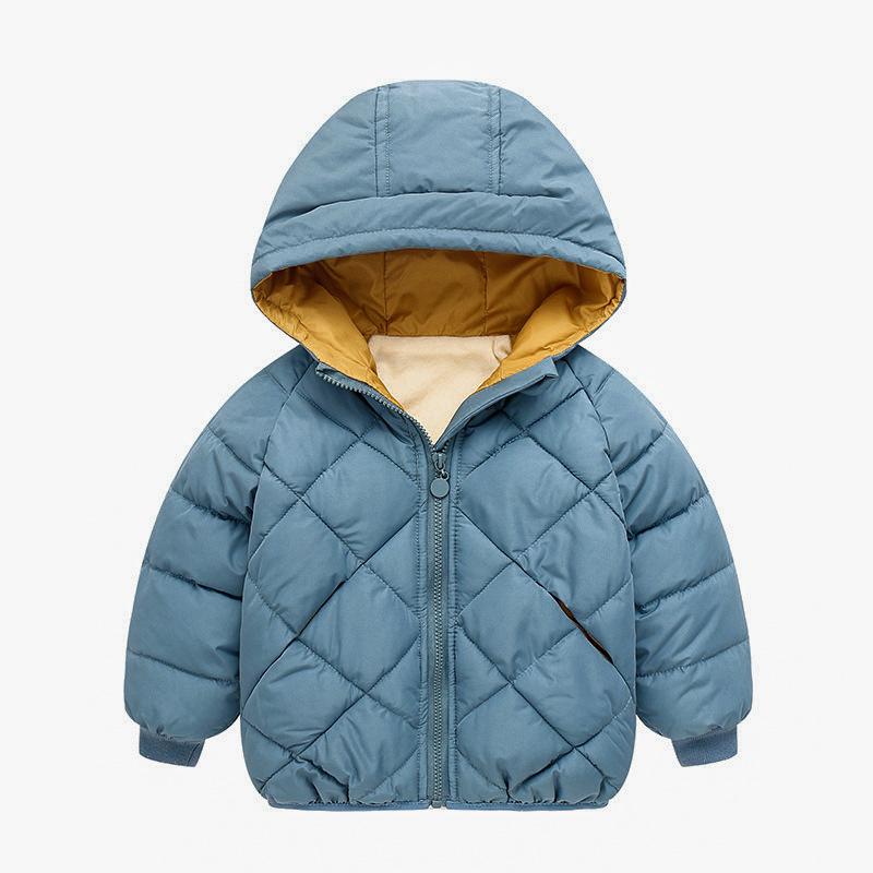 2023 Children's Cotton-padded Autumn and Winter Boys and Girls Casual Fleece Coats